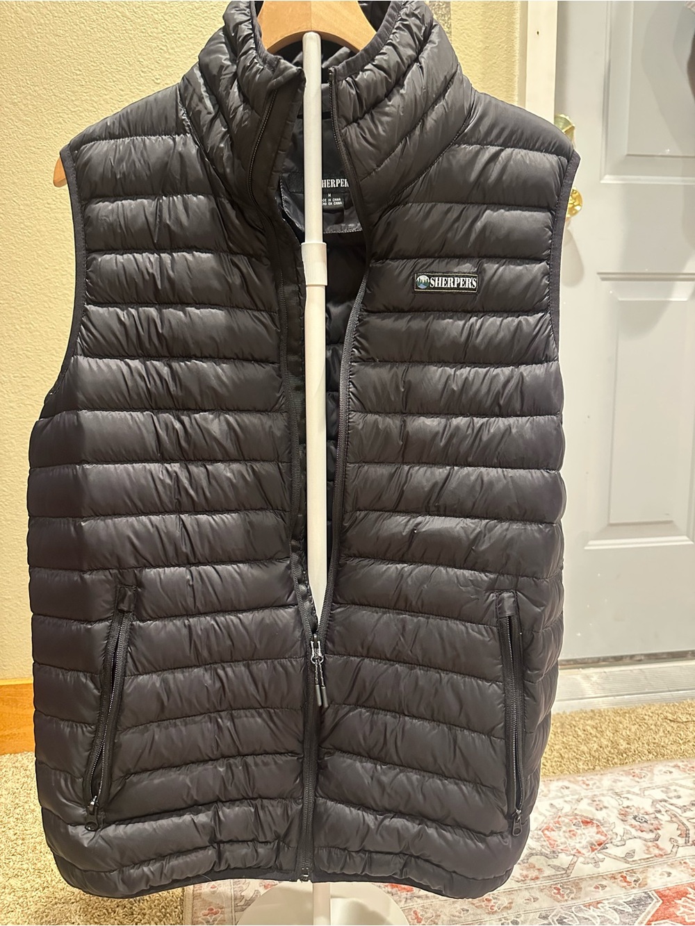 Men's Quilted Puffer Vest - Black